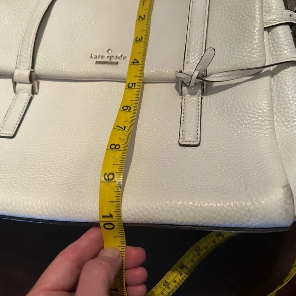 Kate Spade White Leather Tote Bag
